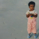 The author as a child before the Somali Civil War.